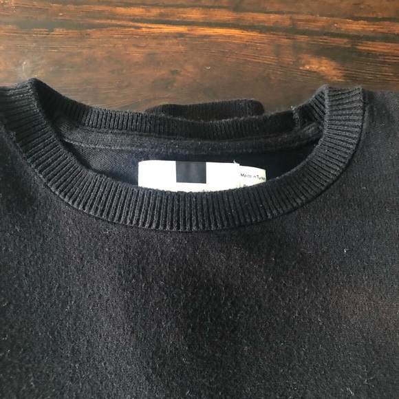 Topman Men's Black Crewneck Sweater Size M - Picture 3 of 4
